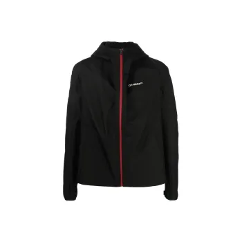 OFF WHITE Logo Printed Hooded Jacket