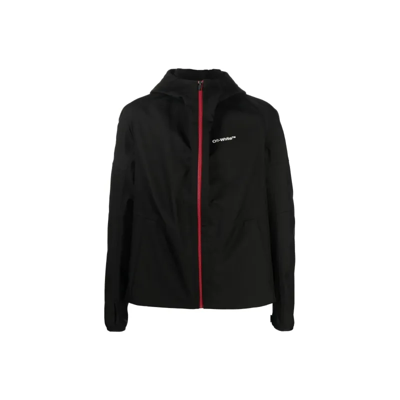 OFF WHITE Logo Printed Hooded Jacket-0