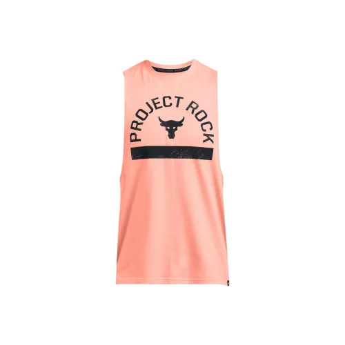 Under Armour ProjectRock Payoff Tank Tops Men's Air Orange/Black