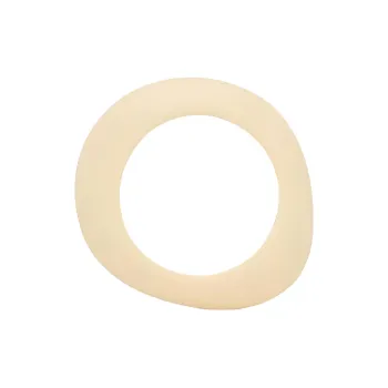 SAINT LAURENT Resin Bangles Unisex Ecru