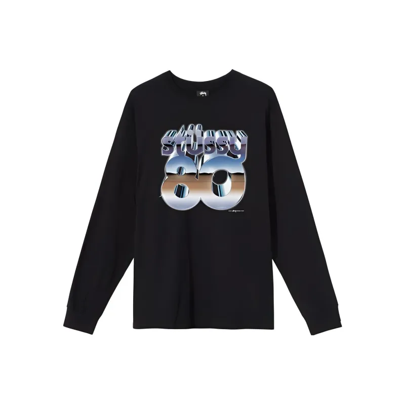 Stussy 80 Chrome Long Sleeve Tee-0