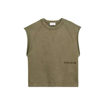 COACH Tank Tops Men Green