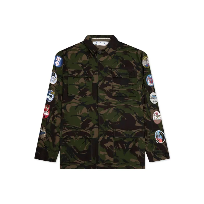 OFF WHITE Camou Patch Field Jacket-0