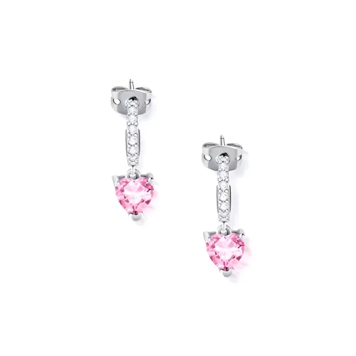 CHIARA FERRAGNI Brass Zircon Earrings Women's Silver