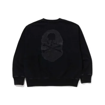 A BATHING APE X Mmj Garment Dye Relaxed Fit Crewneck Sweatshirt