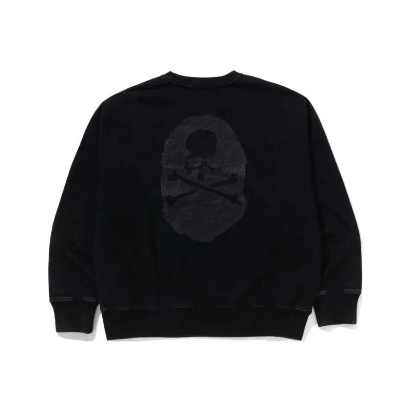Bape X Mmj Garment Dye Relaxed Fit Crewneck Sweatshirt-0