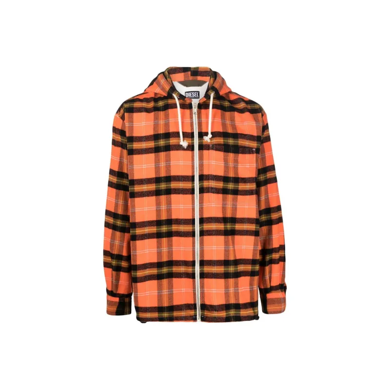 DIESEL Jackets Men Orange-0