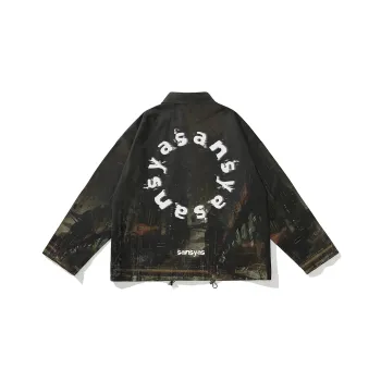 SANSYAS FW22 Loose Fit Jacket Unisex Black