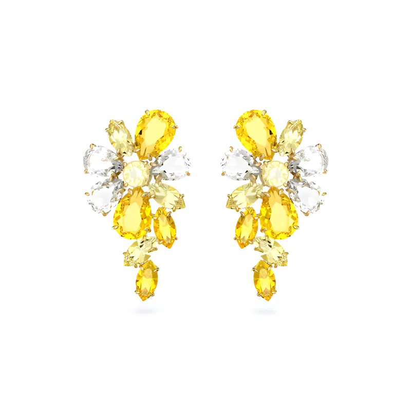 Swarovski Gema Earrings Women's Gold-0
