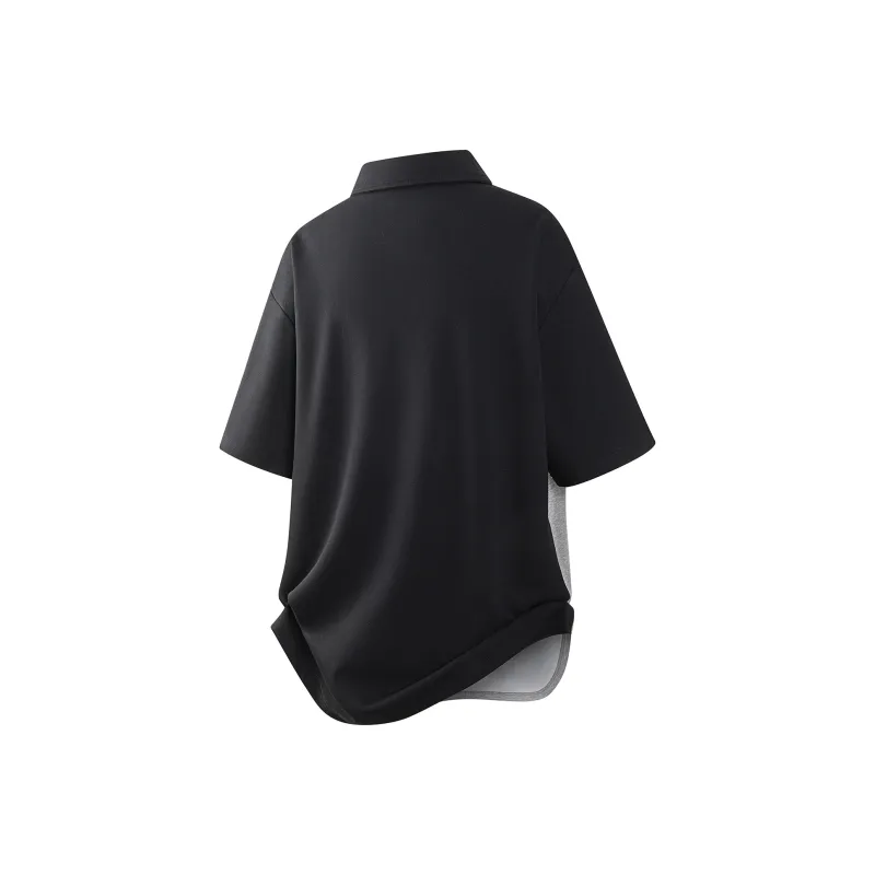 ALang Studio Polo Shirt Unisex Gray Black-1