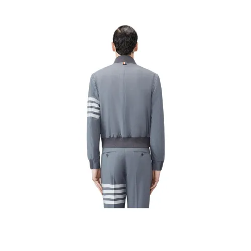 THOM BROWNE 4 Bar Zipped Bomber Jacket