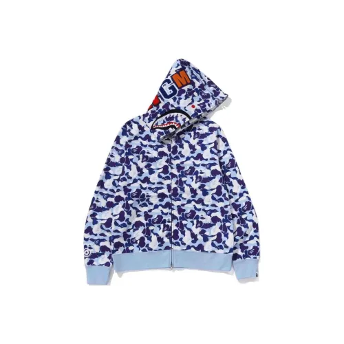 A BATHING APE Separate Shark Full Zip Hoodie 'Blue'