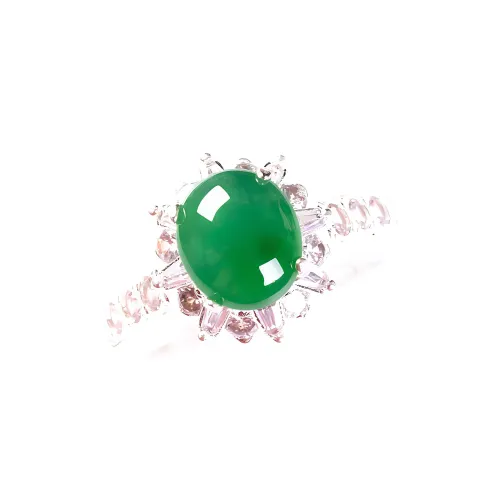 Execute The Blessing Ice Type Jadeite Rings Unisex