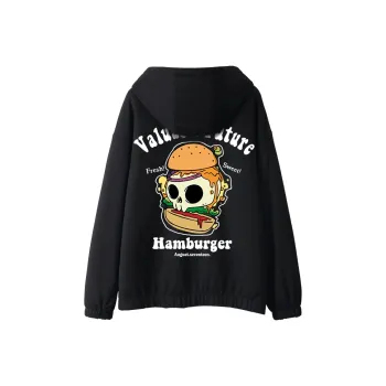 SANSYAS Loose Fit Jacket Unisex Black
