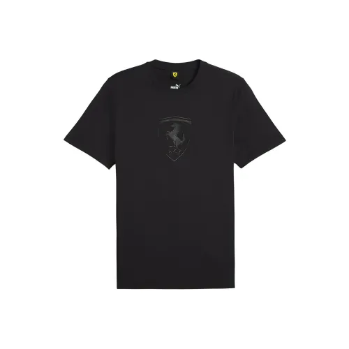 PUMA FERRARI RACE BIG SHIELD T Shirt Men's Black