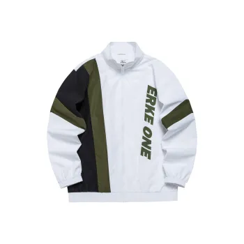 Erke Jackets Men True White/Bamboo Green