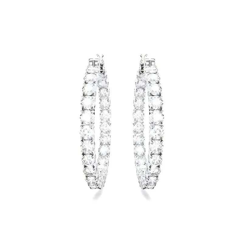 Swarovski Matrix Hoop Earring-1