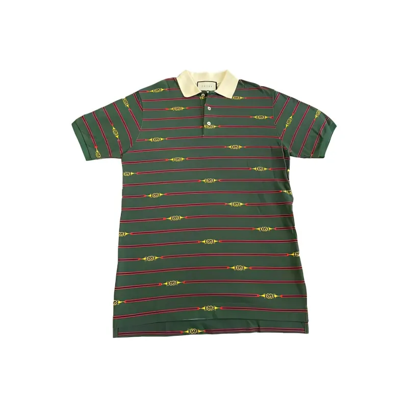 GUCCI Polo Shirts Men Green-0