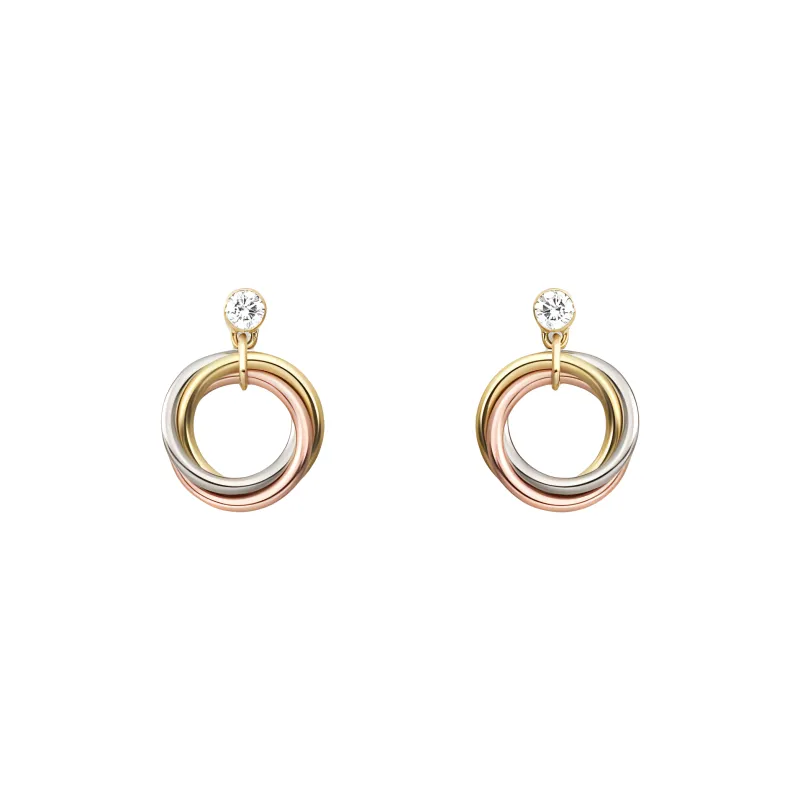 CARTIER White Gold Earrings Unisex Gold-1