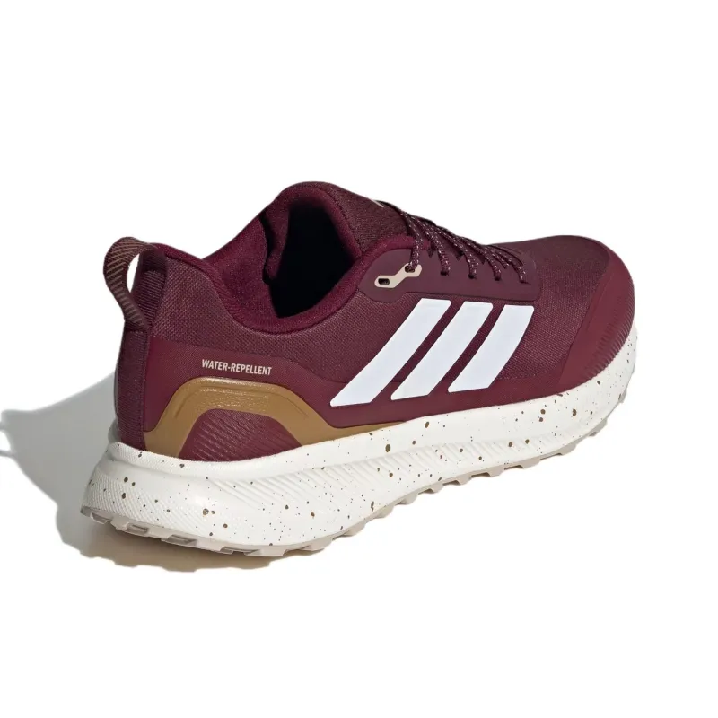 Adidas RUNFALCON 5 Anti Slip Wear Resistant Low Top Running Shoes Men's Red-4