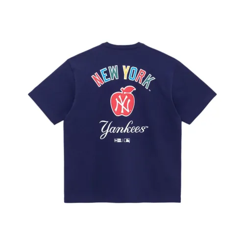 New Era T Shirt Unisex Marine Blue