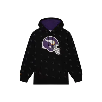 Mitchell & Ness Minnesota Vikings Allover Print Sweatshirt Men's Black