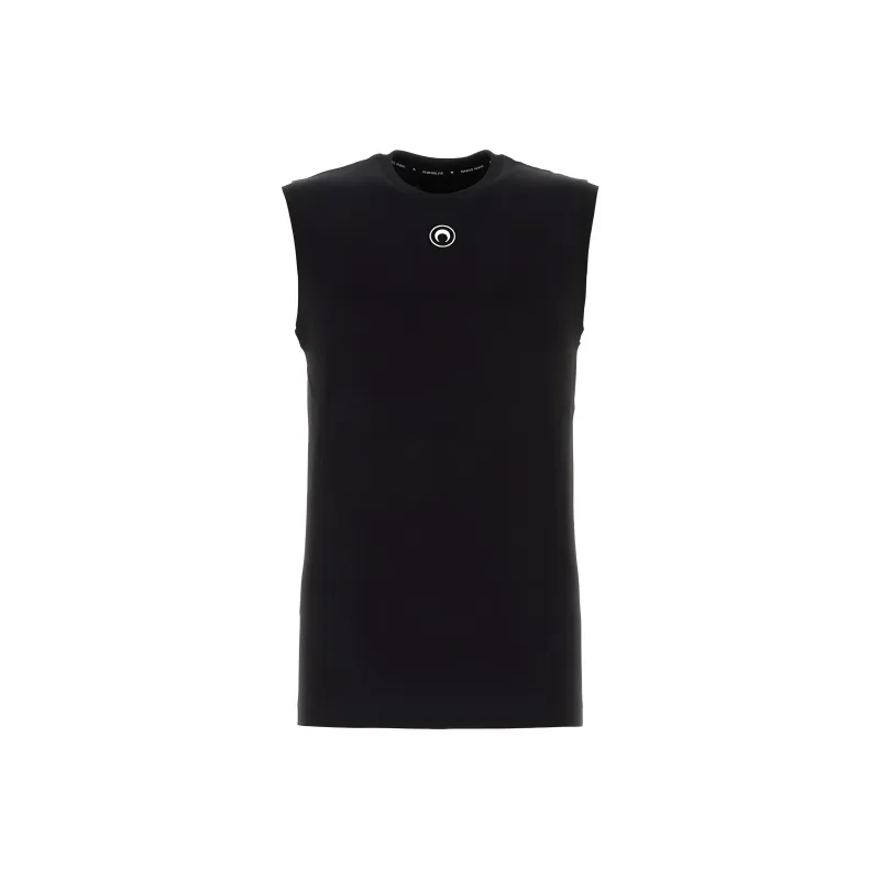 Marine Serre Moon Embroidered Crewneck Tank Top-0