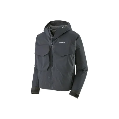 Patagonia Fly Fishing Series Jacket Men's Black Gray Color
