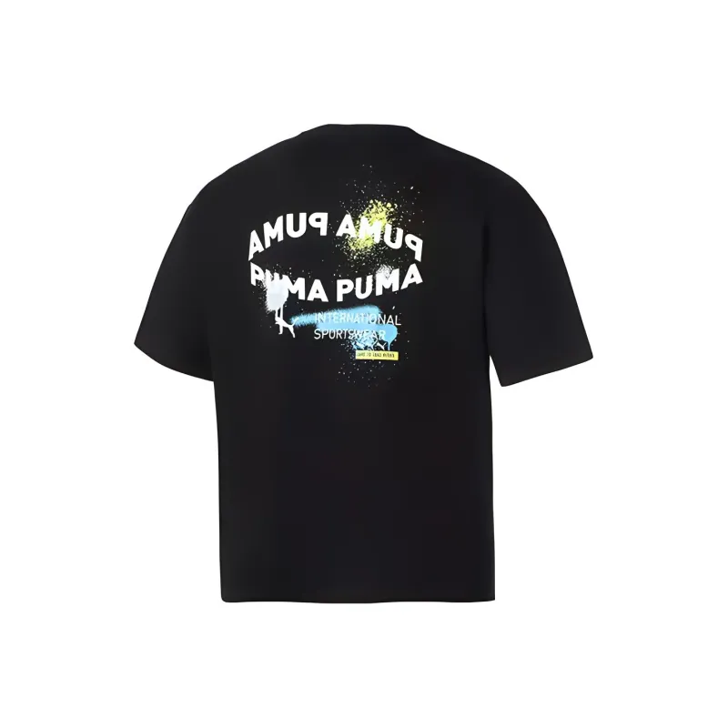 PUMA T Shirts Unisex Black-0
