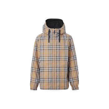 Burberry Reversible Check Hooded Jacket
