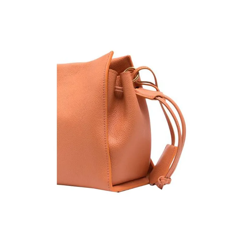 Mulberry Leather Crossbody Bag Shoulder Bag Women's Orange-4