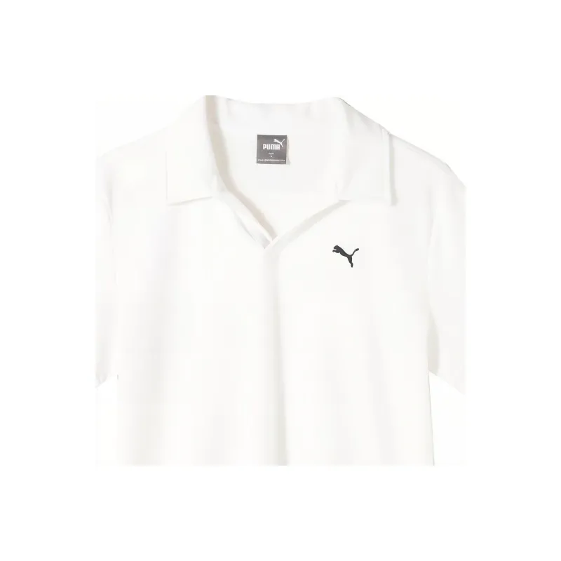 PUMA PILE OPEN Polo Shirt Men's White-2
