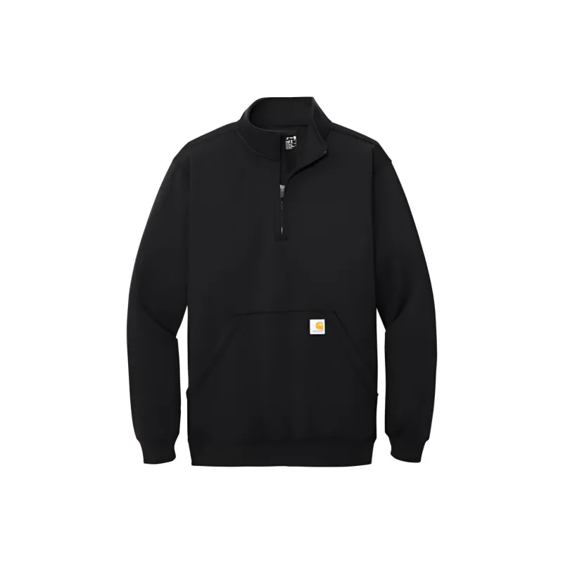 Carhartt Midweight Zip Mock Neck Sweatshi Black Shirt Men's-0