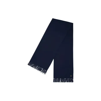 Loro Piana Camel Horse Hair Knit Scarves Unisex Marine Blue