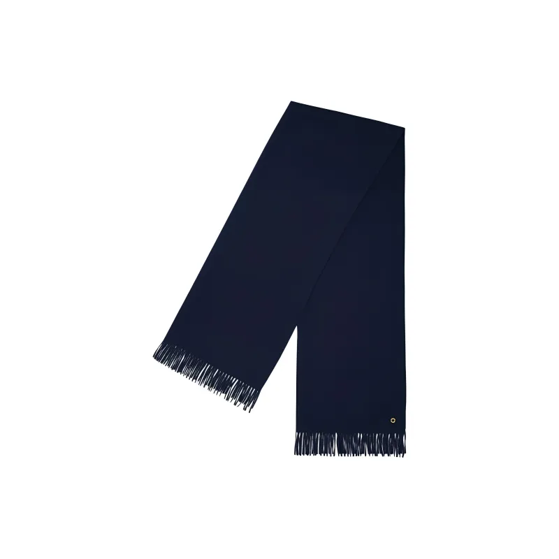 Loro Piana Camel Horse Hair Knit Scarves Unisex Marine Blue-0