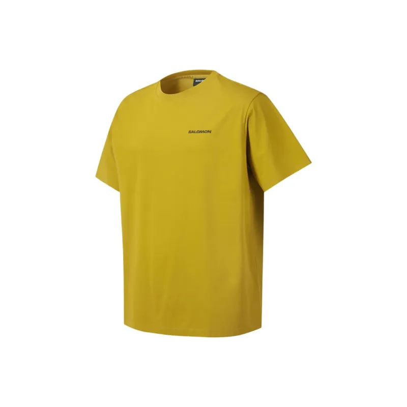 SALOMON T Shirts Men Mustard-2