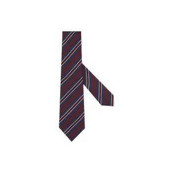 Zegna Mulberry Silk Ties Men's Burgundy