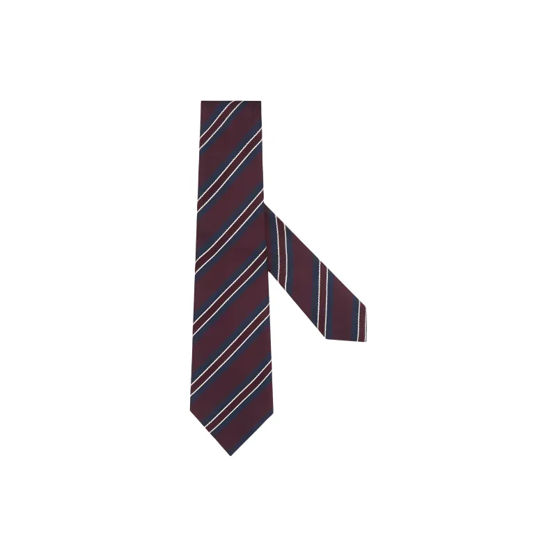 Zegna Mulberry Silk Ties Men's Burgundy-0