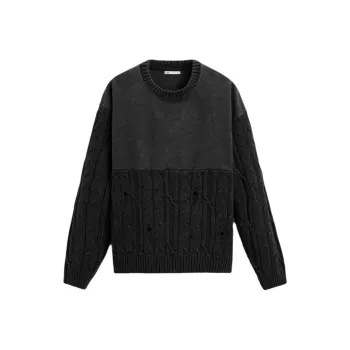 ZARA Knitwear Men Coal Gray