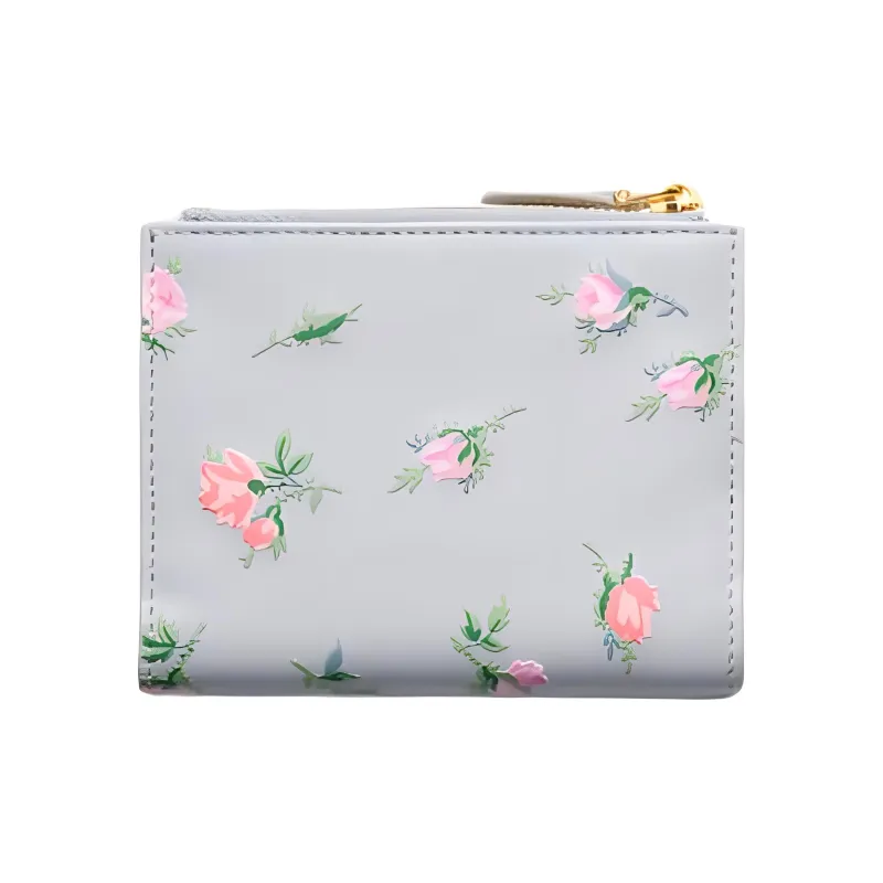PRADA Leather Wallet Regular Women's Pearl Gray-2