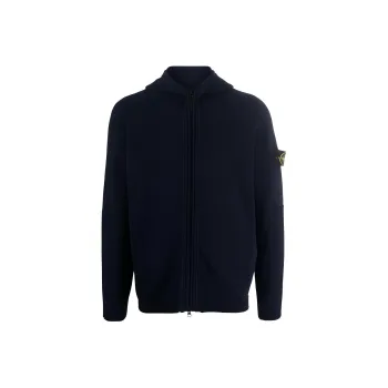 STONE ISLAND Logo patch Drawstring Hoodie