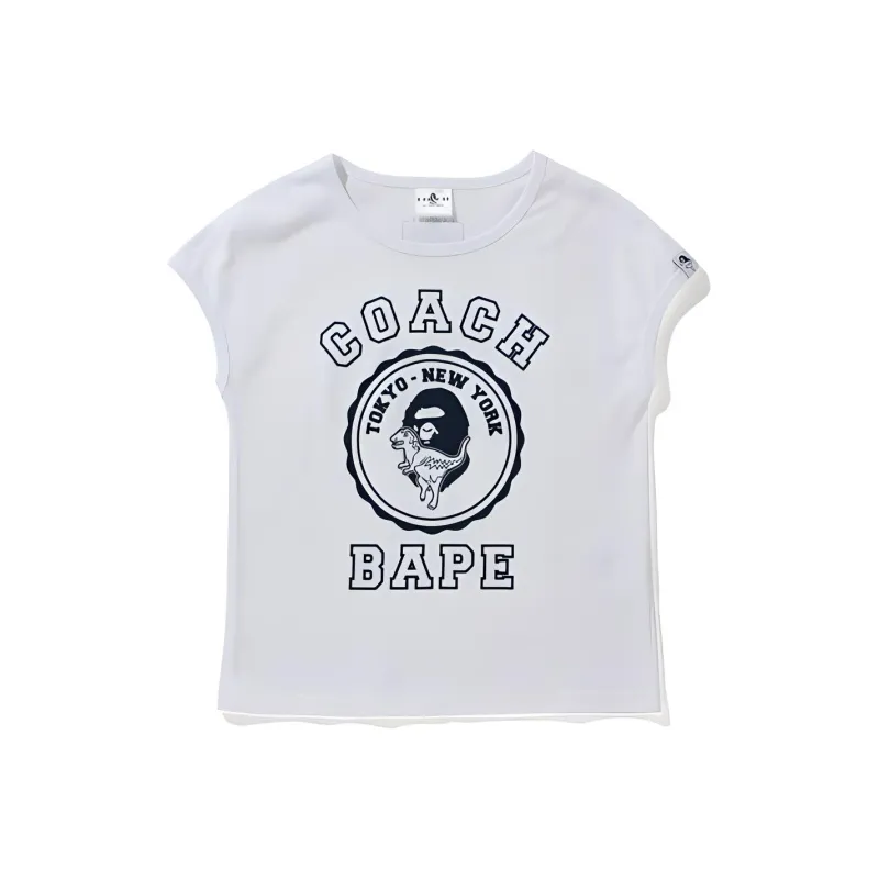 A BATHING APE x COACH Ape Head Series T Shirt Unisex-2