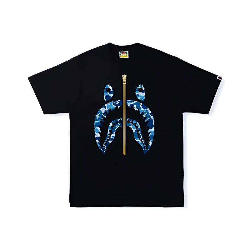 Bape A BATHING APE Abc Camo Shark Tee-0