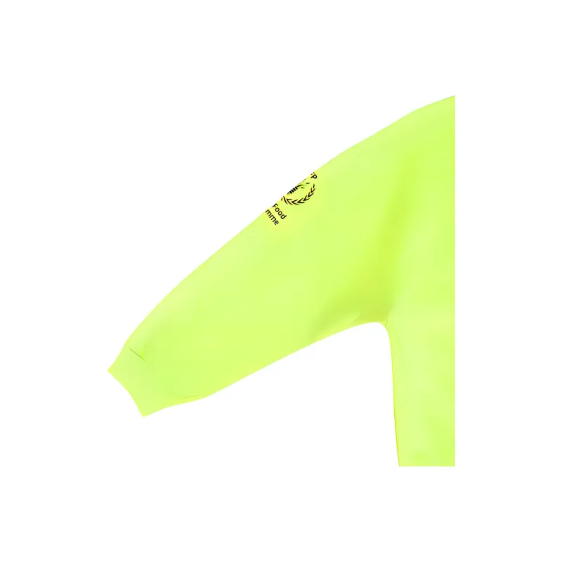 Balenciaga Balenciaga X WFP FW22 Sweatshirt Loose Fit Style Men's Neon Yellow-4