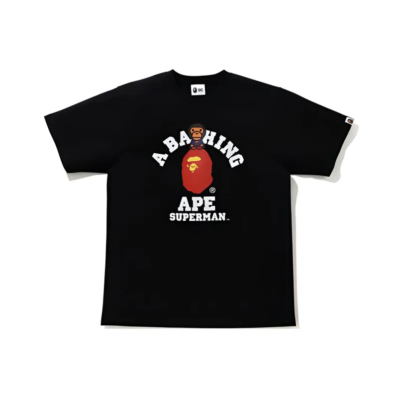 A BATHING APE X Dc Baby Milo Superman College Tee-0