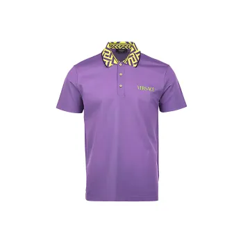 VERSACE Polo Shirts Men Purple