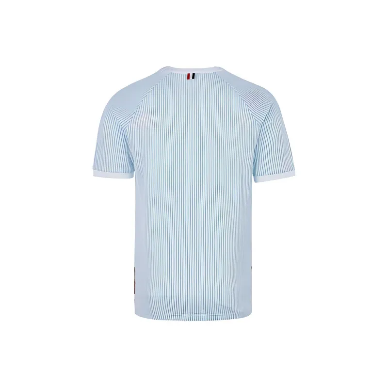 THOM BROWNE T-Shirts Men Blue With White Lettering-1