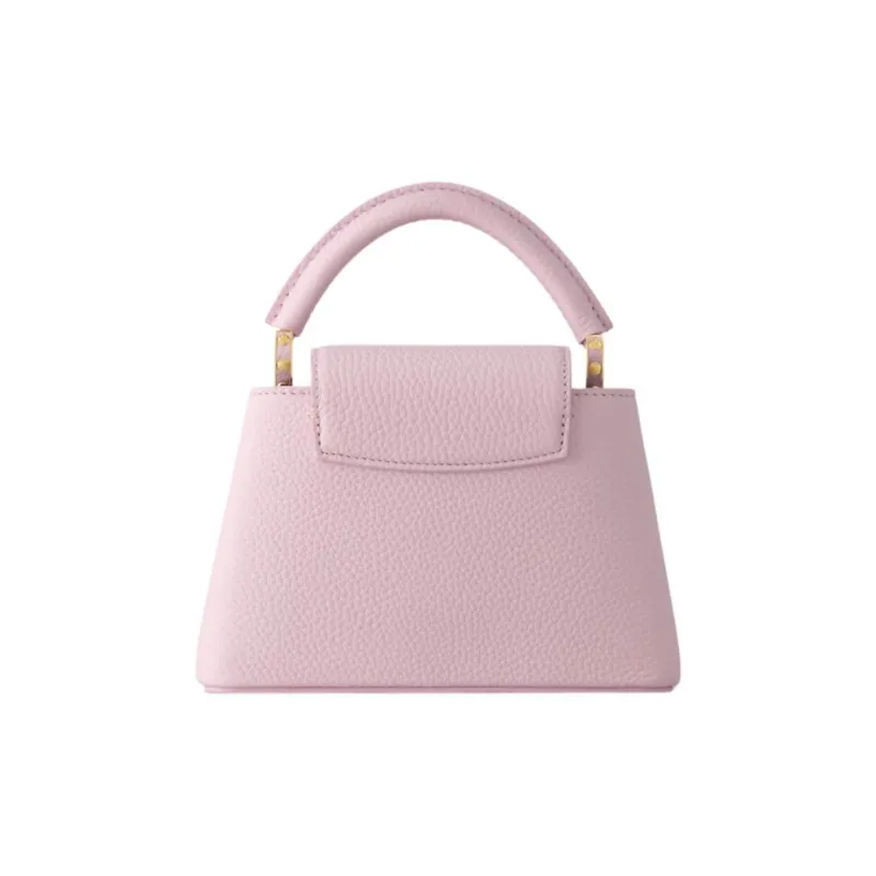 LOUIS VUITTON Capucines Taurillon Cow Leather One Shoulder Handbag Mini Women's Pink-2