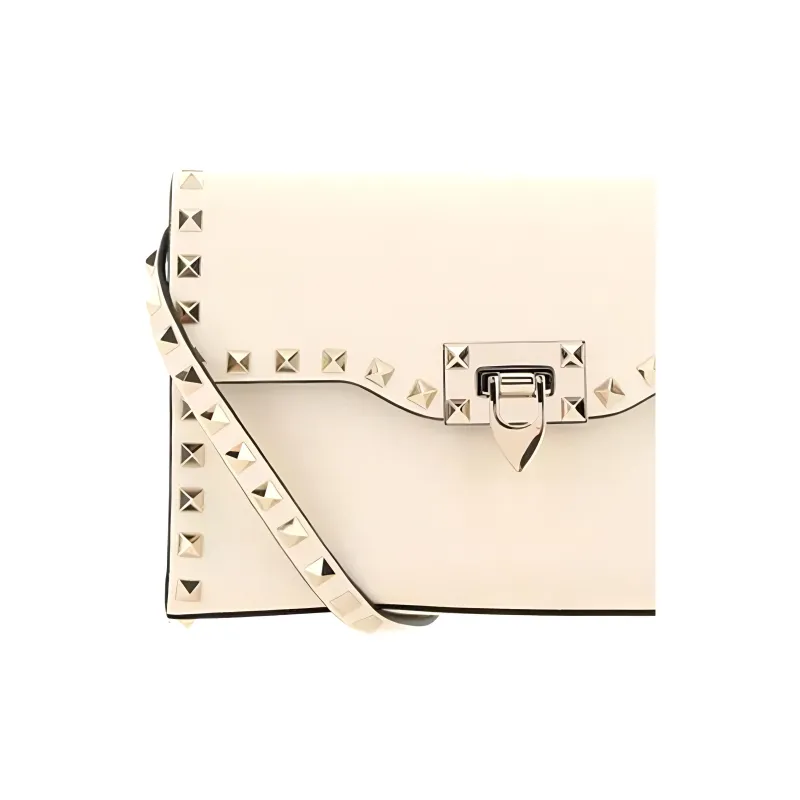 Valentino Calfskin Shoulder Bag Crossbody Bag Regular Women's Ecru-4