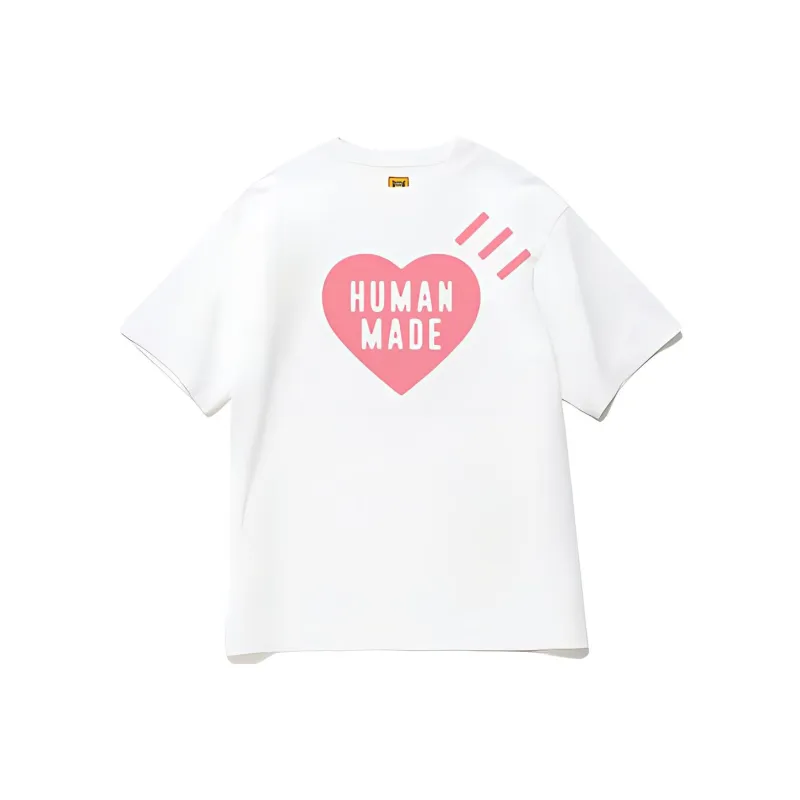 HUMAN MADE T Shirts Unisex Pink Heart-0